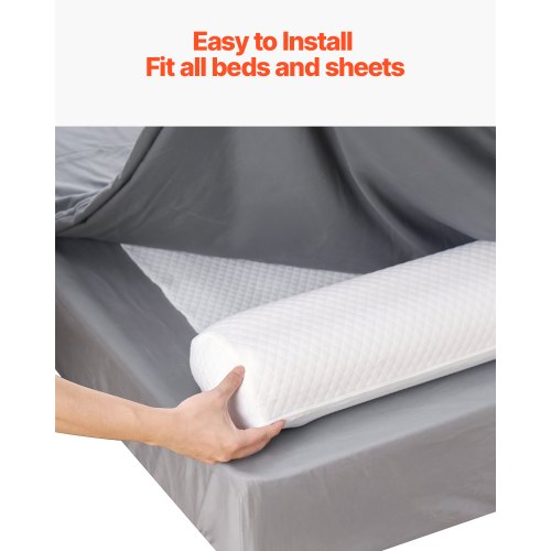 Bed Bumper for Toddlers 52inch NonSlip Bed Guard Rail with Safety Flap