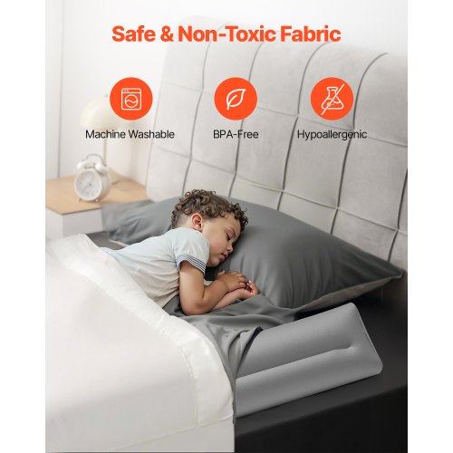 Bed Bumper for Toddlers 474inch Inflatable Bed Guard Rail with Hand Pump