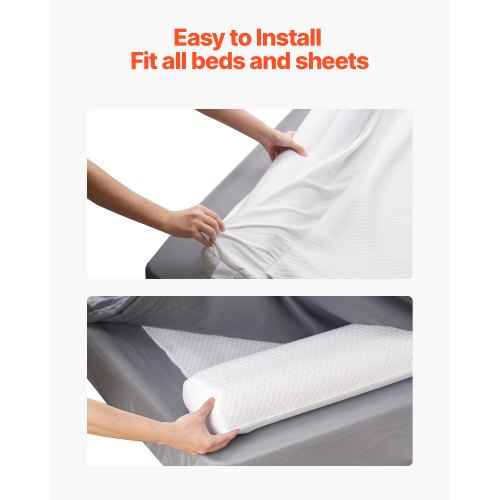 Bed Bumper for Toddlers 52inch Inflatable Bed Guard Rail with Safety Flap
