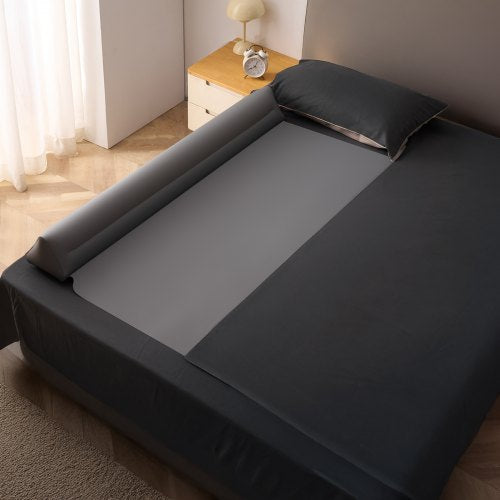 Bed Bumper for Toddlers 52inch Inflatable Bed Guard Rail with Safety Flap