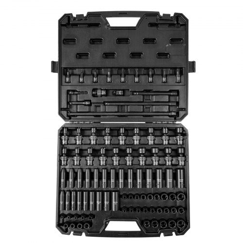 38 Drive Impact Socket Set SAE 1434 and Metric 619mm 90 Piece