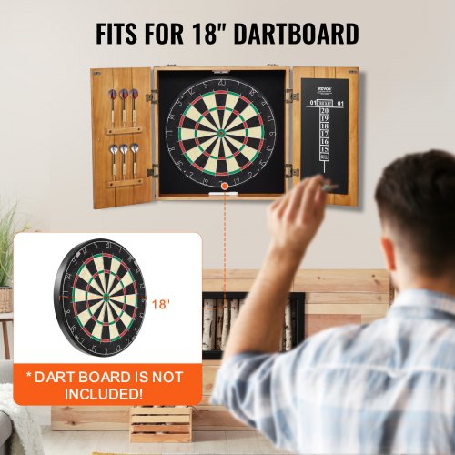 Dartboard Cabinet Solid Wood Dartboard Cabinet Set Official Size Hideaway