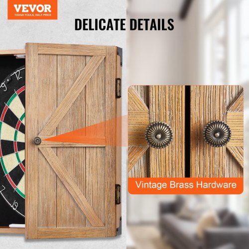 Dartboard Cabinet Solid Wood Dartboard Cabinet Set Official Size Hideaway