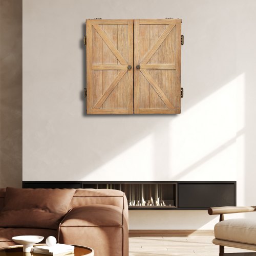 Dartboard Cabinet Solid Wood Dartboard Cabinet Set Official Size Hideaway
