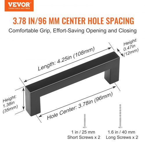 30 Pack Cabinet Pulls 386in 96mm Center to Center Slim Square Kitchen