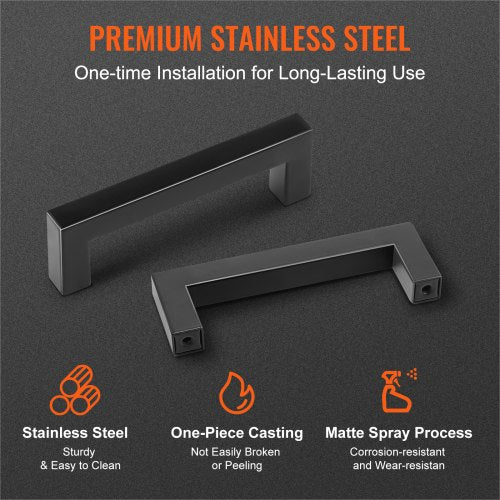 30 Pack Cabinet Pulls 386in 96mm Center to Center Slim Square Kitchen