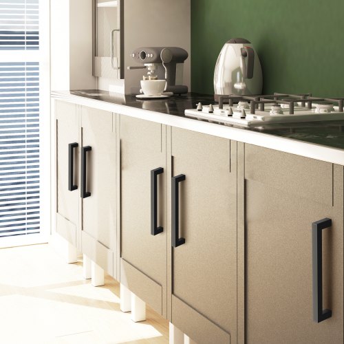 30 Pack Cabinet Pulls 386in 96mm Center to Center Slim Square Kitchen