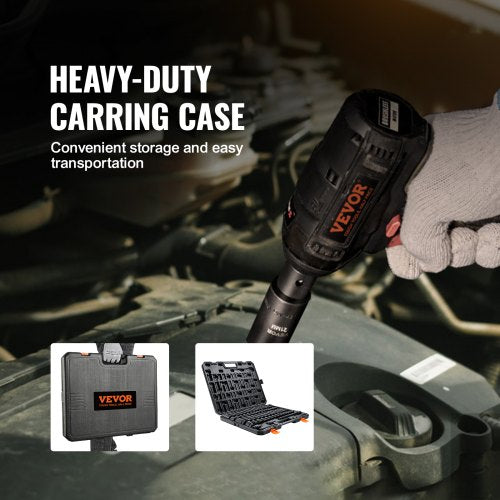 KFFKFF Impact Socket Set with 12 Drive Comprising 23 Pieces in SAE 716