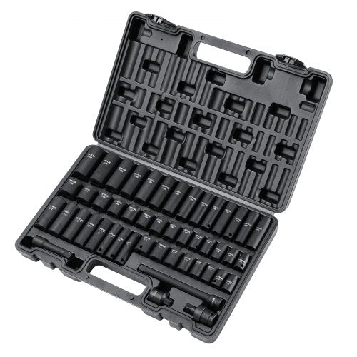 38 Drive Impact Socket Set 48 Piece Socket Set SAE 516 34 Metric