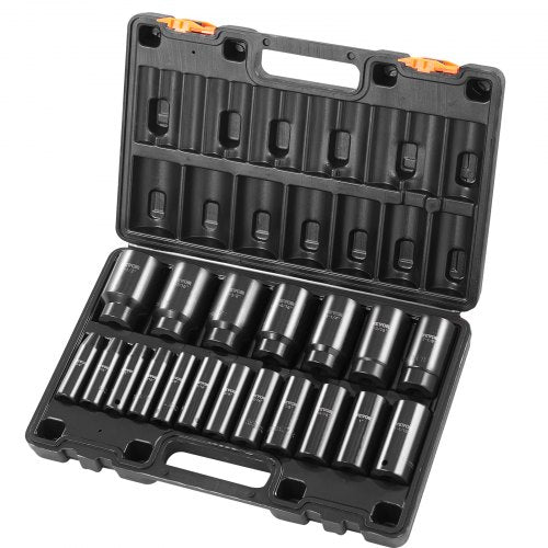Impact Socket Set 12 19 Piece Impact Sockets Deep Socket 6Point