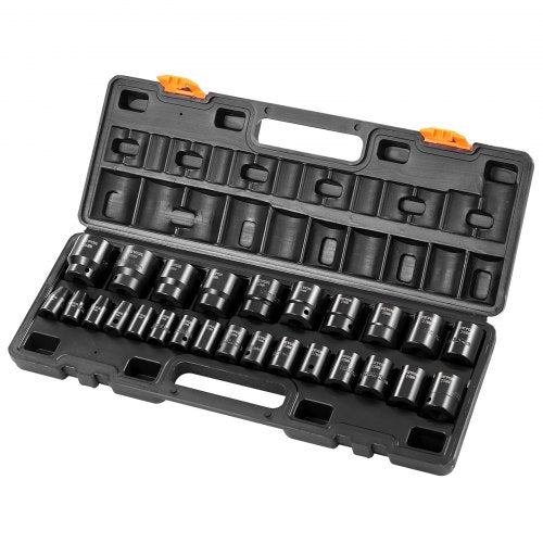 Impact Socket Set 12 Inches 26 Piece Impact Sockets Shallow Socket