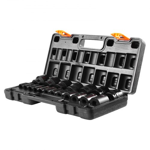 Impact Socket Set 12 Inches 19 Piece Impact Sockets Standard Socket