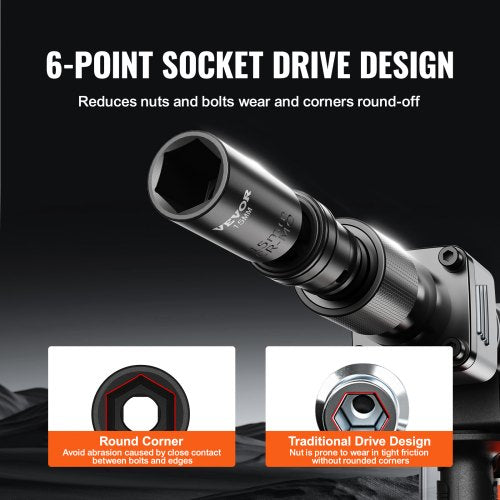 360 Degree Swivel Impact Socket Set 38 Socket Set 14PCS Deep Universal