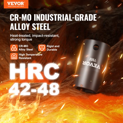 38 Drive Impact Socket Set 14 Piece Shallow Socket Set Metric 720mm 6