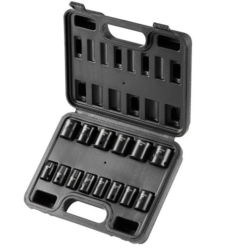 38 Drive Impact Socket Set 14 Piece Shallow Socket Set Metric 720mm 6