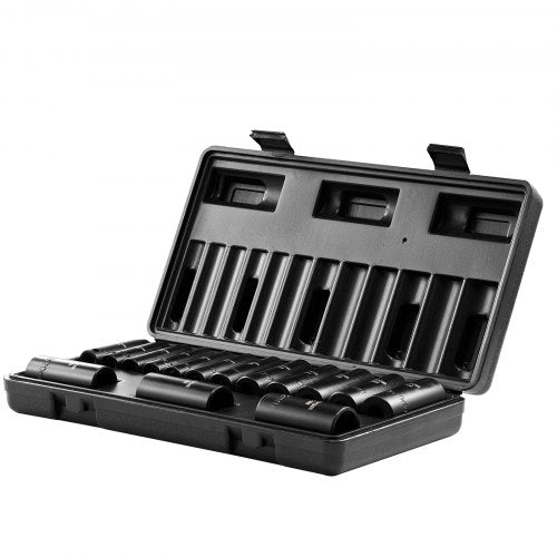38 Drive Impact Socket Set 15 Piece Deep Socket Set Metric 822mm 6