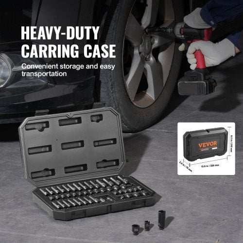 Drive Impact Socket Set 14 – 14 Piece Deep Socket Set Metric 415mm – 6
