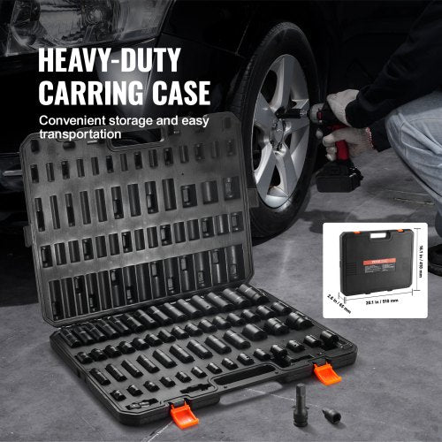 38 12 Drive Impact Socket Set 59PCS Socket Set SAE 516 to 114