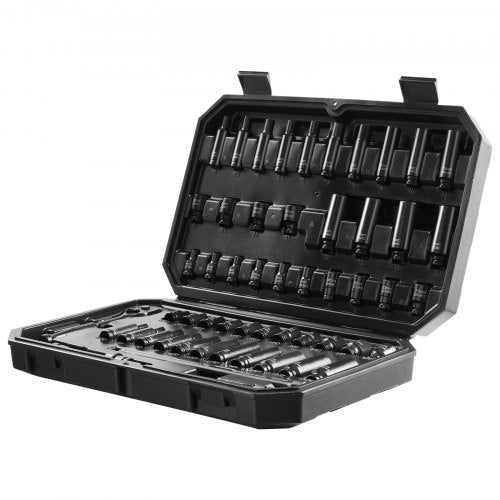 Drive Impact Socket Set 14 – 55 Piece Deep Shallow Socket Set SAE