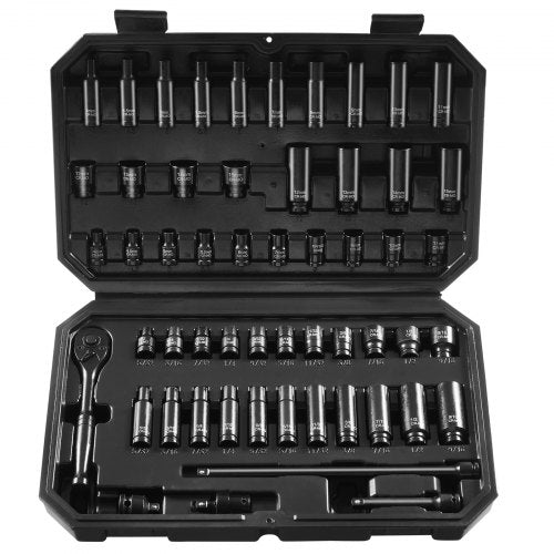 Drive Impact Socket Set 14 – 55 Piece Deep Shallow Socket Set SAE