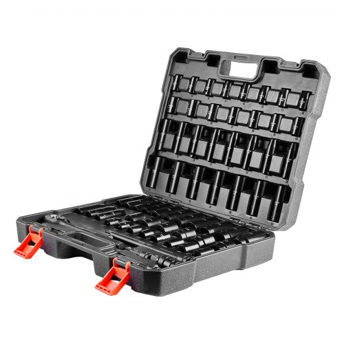 Drive Impact Socket Set 12 – 65PCS Deep Standard Socket Set SAE 38 to 114