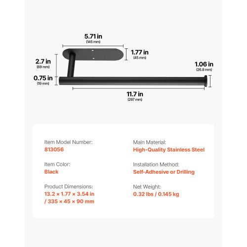 Paper Towel Holder Under Cabinet HighQuality Stainless Steel Paper Towel