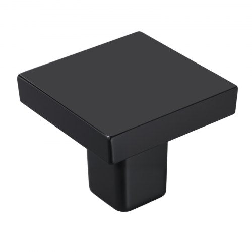 Cabinet Knobs 10 Pack 1.18 Inch Black Zinc Alloy Drawer Pulls Door