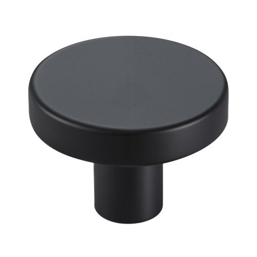 Cabinet Knobs 10 Pack 1.26 Inch Black Zinc Alloy Drawer Pulls Door