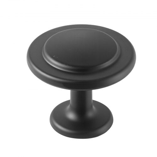 Cabinet Knobs 30 Pack 1.22 Inch Black Zinc Alloy Drawer Pulls Door