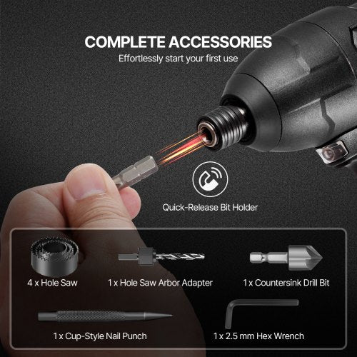 Drill Bit Set 100 Pieces Drill and Driver Bit Set Screwdriver Bit Set