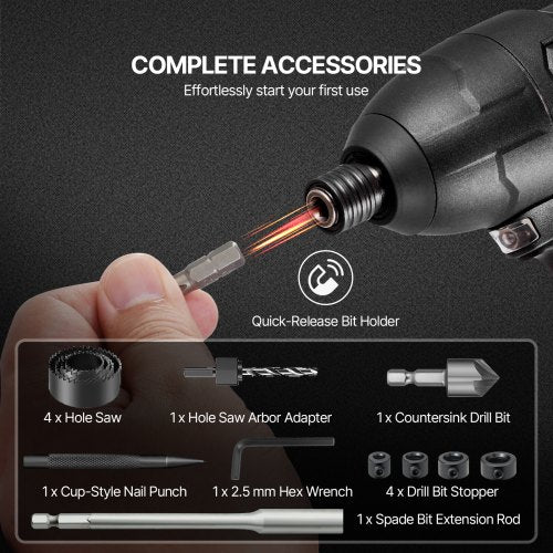 Drill Bit Set 246 Pieces Drill and Driver Bit Set Screwdriver Bit Set