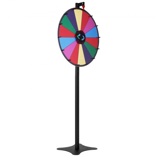 24 inch Spinning Prize Wheel 14 Slots Spinning Wheel Roulette Wheel with a Dry