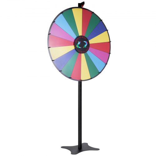 36 inch Spinning Prize Wheel 18 Slots Spinning Wheel Roulette Wheel with a Dry