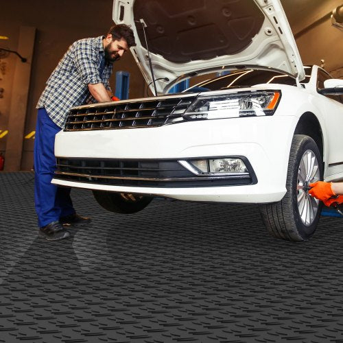 Garage Tiles Interlocking 12 x 12 x 053 inch 25 Pack Garage Floor Covering