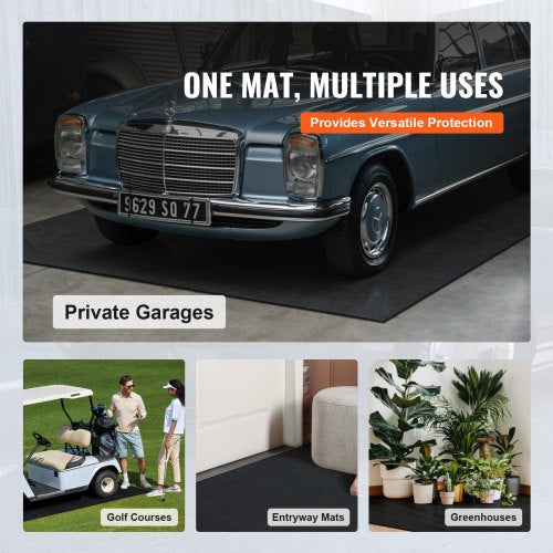 Garage Floor Mat 74x17 Waterproof Protection from Water Snow Rain Mud