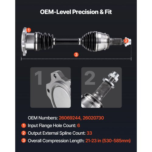 CV Axle Shaft Assembly Front Left or Right Side Driver or Passenger Side