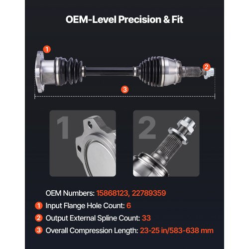 CV Axle Shaft Assembly Front Left or Right Side Driver or Passenger Side