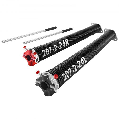 Garage Door Torsion Springs Pair of 0207 x 2 x 24 in 16000 Cycles