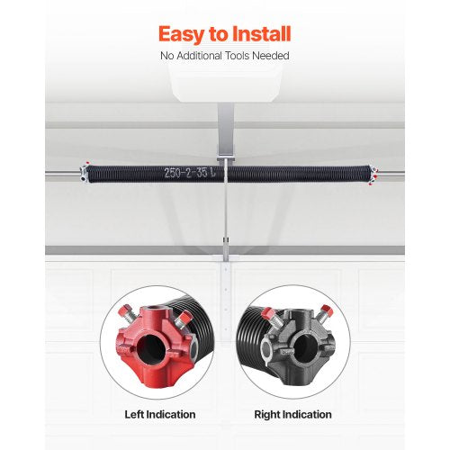 Garage Door Torsion Springs Pair of 0250 x 2 x 35 in 16000 Cycles