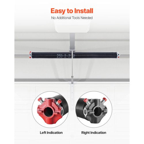 Garage Door Torsion Springs Pair of 025 x 2 x 31 in 16000 Cycles