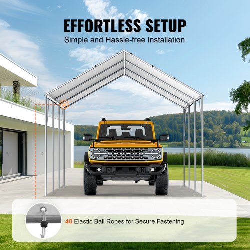 10 x 20 ft Carport Replacement Canopy Cover Garage Top Tent Shelter Tarp