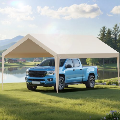 Carport Replacement Canopy 12 x 20 ft Potable Garage Tent Top Tarp