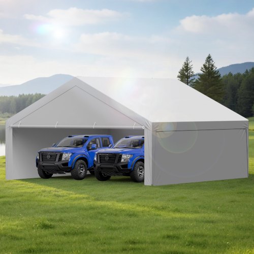 Carport Replacement Canopy 20 x 20 ft Potable Garage Tent Top Tarp