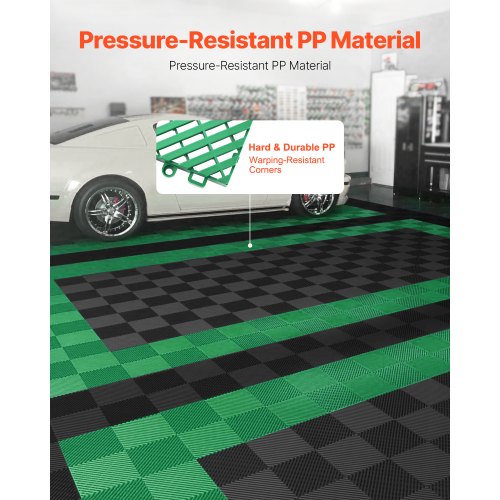 Interlocking Drainage Mat 50 Pcs Modular Interlocking Cushion 12” x 12”