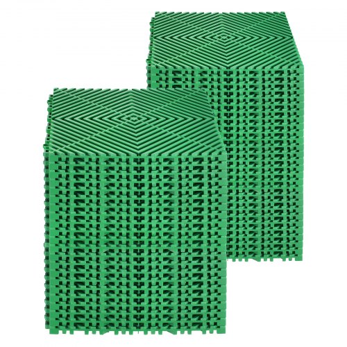 Interlocking Drainage Mat 50 Pcs Modular Interlocking Cushion 12” x 12”