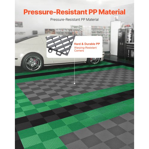 Interlocking Drainage Mat 12” x 12” Modular Interlocking Cushion 24 Pcs
