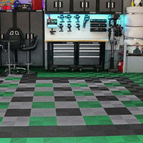 Interlocking Drainage Mat 12” x 12” Modular Interlocking Cushion 24 Pcs