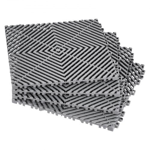 Interlocking Drainage Mat 12” x 12” Modular Interlocking Cushion 24 Pcs