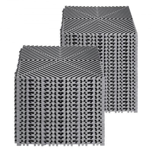 Interlocking Drainage Mat 12” x 12” Modular Interlocking Cushion 40 Pcs