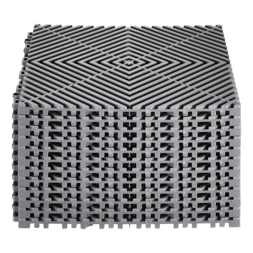Interlocking Drainage Mat 12” x 12” Modular Interlocking Cushion 12 Pcs